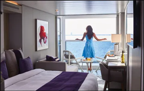 Edge Stateroom with Infinite Veranda (Partial)