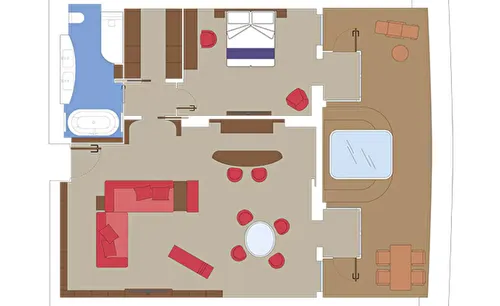 MSC Yacht Club Owner's Suite with Whirlpool Bath