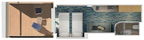 Aft-View Extended Balcony