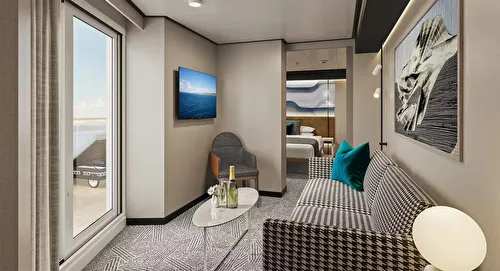 Forward-Facing Suite With Master Bedroom & Large Balcony